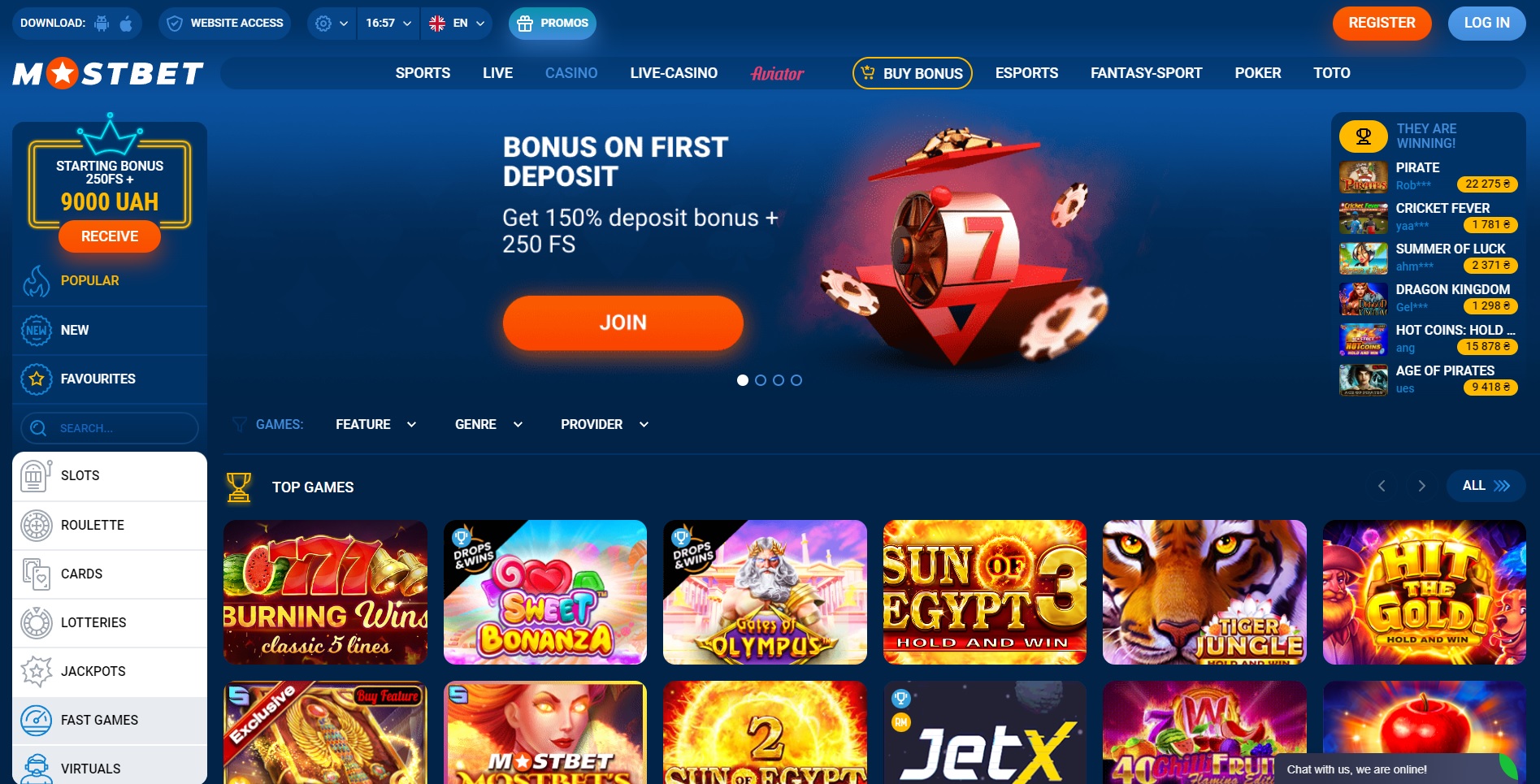 Mostbet casino